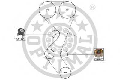 Комплект ремня ГРМ OPTIMAL купить