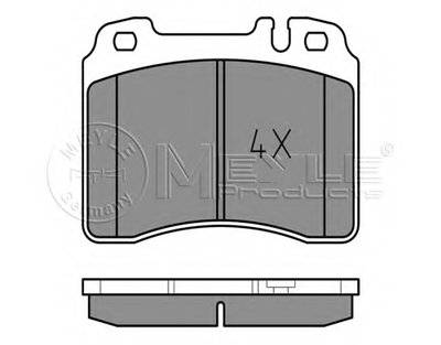 Комплект тормозных колодок, дисковый тормоз MEYLE купить