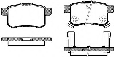Комплект тормозных колодок, дисковый тормоз REMSA Придбати