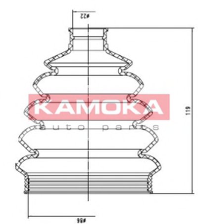 Пыльник, приводной вал KAMOKA KAMOKA купить