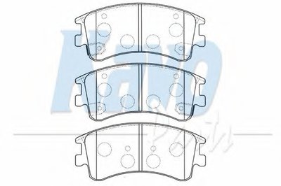 Комплект тормозных колодок, дисковый тормоз MK KASHIYAMA KAVO PARTS купить