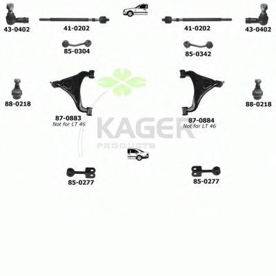 Подвеска колеса KAGER купить