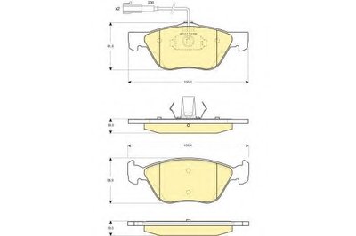 Комплект тормозных колодок, дисковый тормоз GIRLING купить