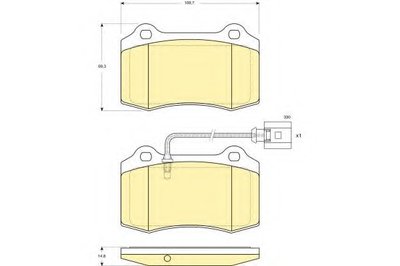 Комплект тормозных колодок, дисковый тормоз GIRLING купить