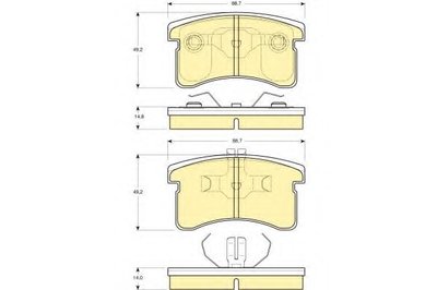 Комплект тормозных колодок, дисковый тормоз GIRLING купить