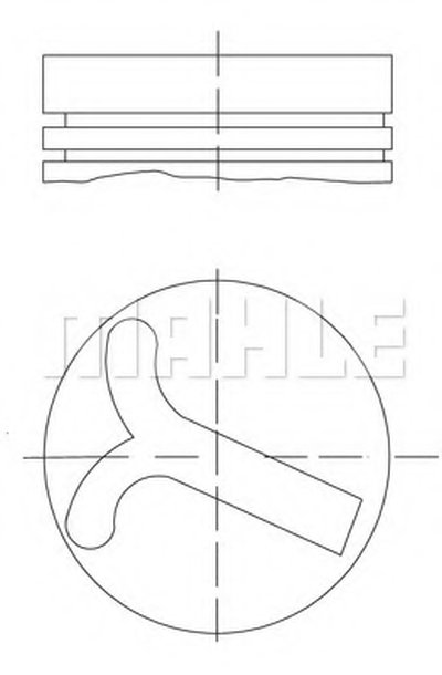 Поршень MAHLE ORIGINAL купить