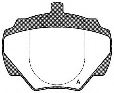 Комплект тормозных колодок, дисковый тормоз ADVANCE OPEN PARTS купить