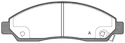 Комплект тормозных колодок, дисковый тормоз ADVANCE OPEN PARTS купить