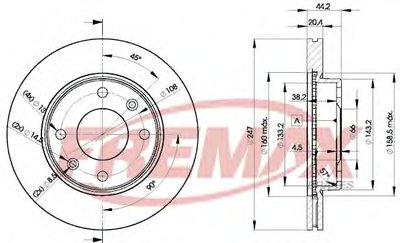 Тормозной диск Premium Carbon + FREMAX купить