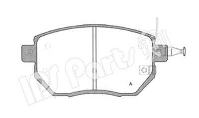 Комплект тормозных колодок, дисковый тормоз IPS Parts IPS Parts купить