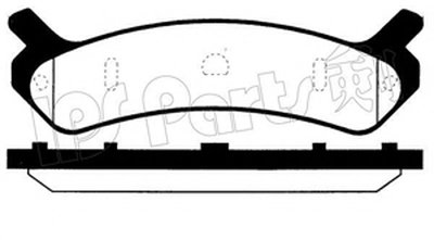 Комплект тормозных колодок, дисковый тормоз IPS Parts IPS Parts купить