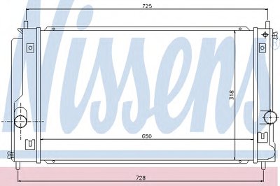 Радиатор, охлаждение двигателя NISSENS купить