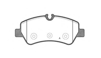 Комплект тормозных колодок, дисковый тормоз ADVANCE OPEN PARTS купить