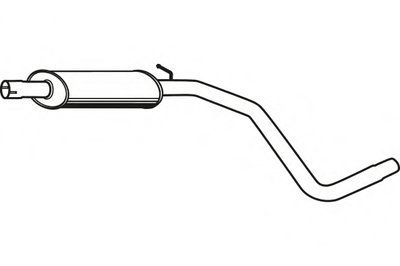 Средний глушитель выхлопных газов FENNO купить