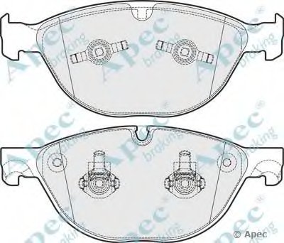 Комплект тормозных колодок, дисковый тормоз APEC braking купить