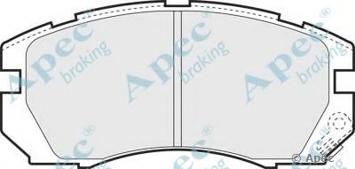 Комплект тормозных колодок, дисковый тормоз APEC braking купить