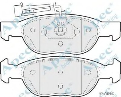 Комплект тормозных колодок, дисковый тормоз APEC braking купить