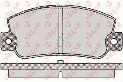 Комплект тормозных колодок, дисковый тормоз VILLAR купить