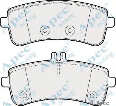 Комплект тормозных колодок, дисковый тормоз APEC braking купить