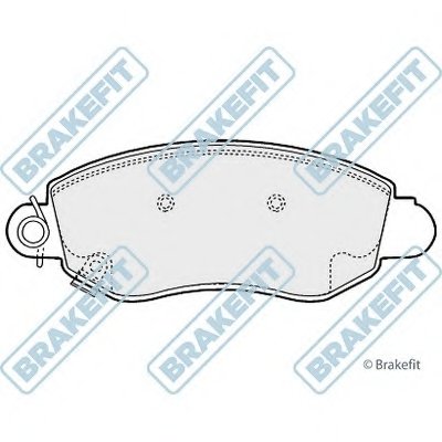 Комплект тормозных колодок, дисковый тормоз Brake Fit APEC braking купить