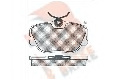 Комплект тормозных колодок, дисковый тормоз R BRAKE купить