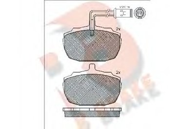 Комплект тормозных колодок, дисковый тормоз R BRAKE купить