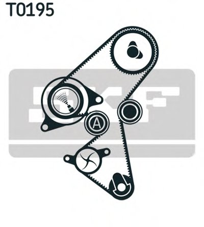 Комплект ГРМ + помпа Citroen Berlingo/Jumpy 1.6HDi 10- (141x25.4) (VKPC 83259)