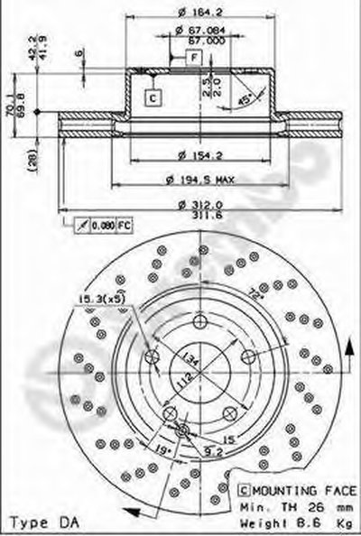 Тормозной диск COATED DISC LINE AP купить