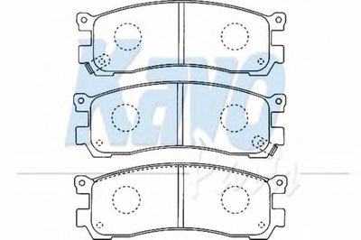 Комплект тормозных колодок, дисковый тормоз MK KASHIYAMA KAVO PARTS купить