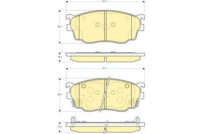 Комплект тормозных колодок, дисковый тормоз GIRLING купить