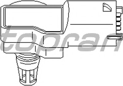 Датчик, давление наддува TOPRAN купить