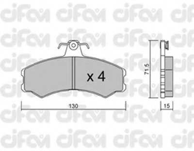 Комплект тормозных колодок, дисковый тормоз CIFAM купить