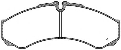 Комплект тормозных колодок, дисковый тормоз ADVANCE OPEN PARTS купить