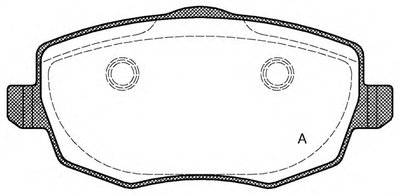 Комплект тормозных колодок, дисковый тормоз ADVANCE OPEN PARTS купить