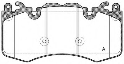 Комплект тормозных колодок, дисковый тормоз ADVANCE OPEN PARTS купить