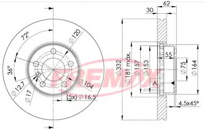 Тормозной диск Premium Black Carbon + FREMAX купить