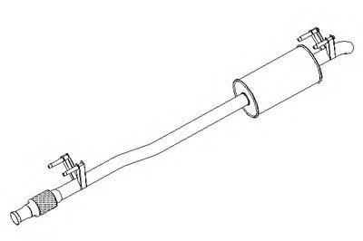 Глушитель выхлопных газов конечный KLARIUS купить