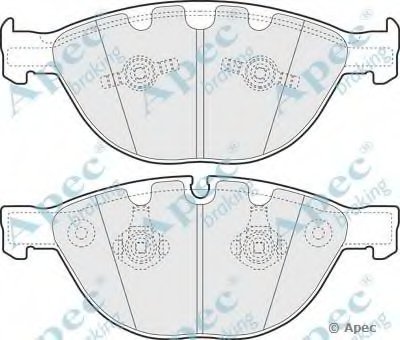 Комплект тормозных колодок, дисковый тормоз APEC braking купить