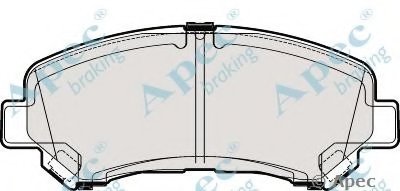 Комплект тормозных колодок, дисковый тормоз APEC braking купить