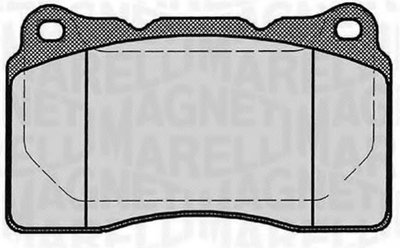 Комплект тормозных колодок, дисковый тормоз MAGNETI MARELLI купить