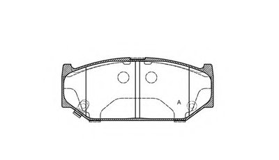 Комплект тормозных колодок, дисковый тормоз ADVANCE OPEN PARTS купить