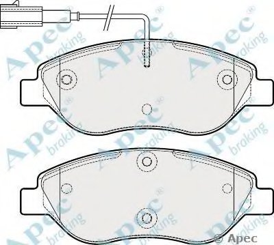 Комплект тормозных колодок, дисковый тормоз APEC braking купить