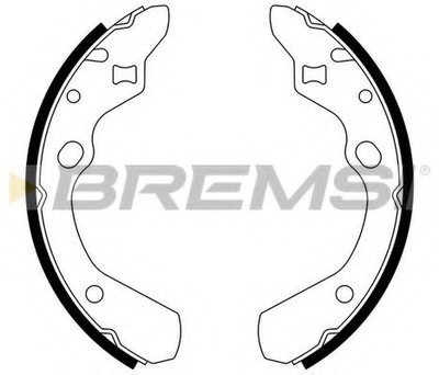 Комплект тормозных колодок BREMSI купить