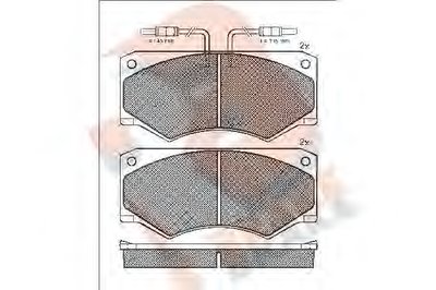 Комплект тормозных колодок, дисковый тормоз R BRAKE купить