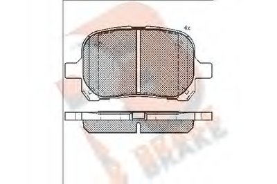 Комплект тормозных колодок, дисковый тормоз R BRAKE купить