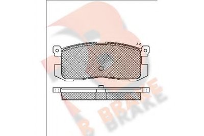 Комплект тормозных колодок, дисковый тормоз R BRAKE купить