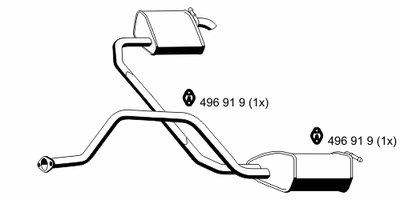 Глушитель выхлопных газов конечный ERNST купить