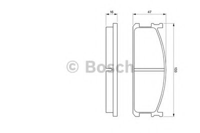 Комплект тормозных колодок, дисковый тормоз BOSCH купить