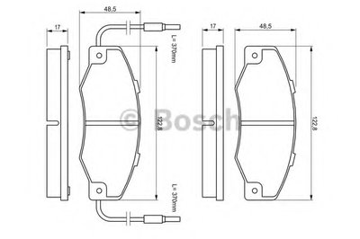 Комплект тормозных колодок, дисковый тормоз BOSCH купить