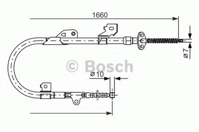 Трос, стояночная тормозная система BOSCH купить